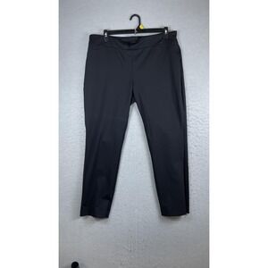 Dalia Pants Womens XXL Black Ponte Slim Tapered Pull On Dress Work Ankle